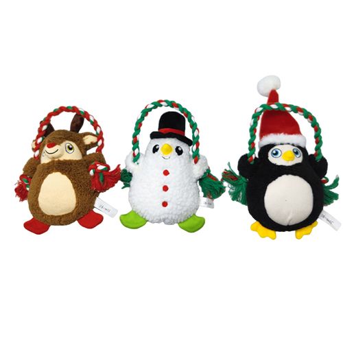 Custom Christmas Soft Pet Dog Toys - Fun and Festive Holiday Plushies for Your Furry Friend