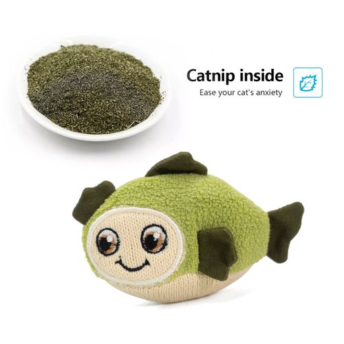 Mini Floppy Fish Cat Toy Crinkle Stuffed Catnip Fish Toy Plush Cat Fish Toy