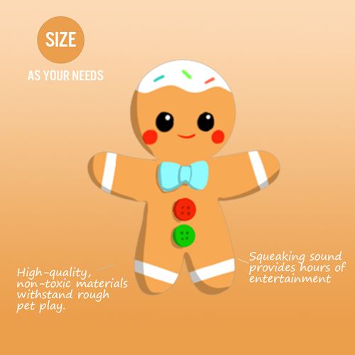 Festive Furry Friend - Custom Christmas Squeaky Plush Toy