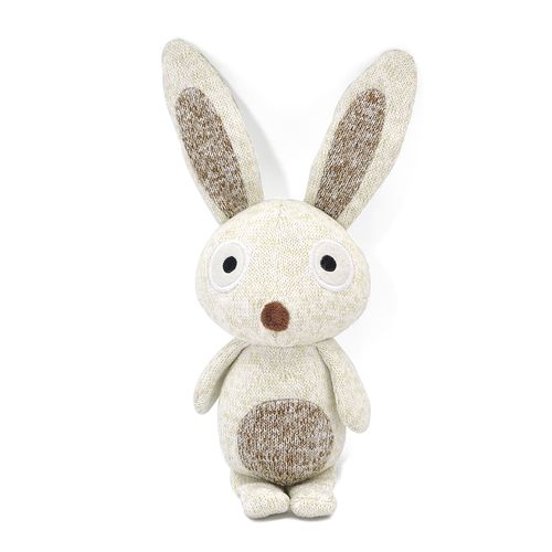 Animals Shape Designer Knit Plush Bunny Squeaky Dog Chew Toys