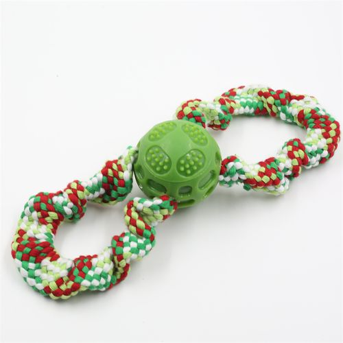 Cotton Interactive Pet Toy Tennis Ball Dog Chew Toy Ball Pet Toy Ball With Rope