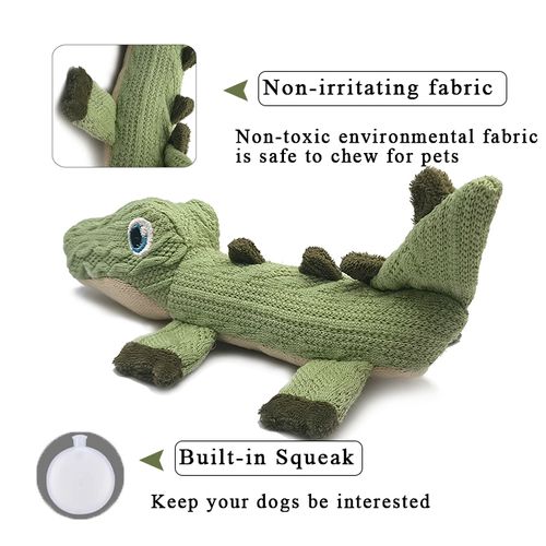 Tierisches, niedliches Fuchs-Design, weich gefülltes, quietschendes Plüsch-Kauspielzeug für Hunde