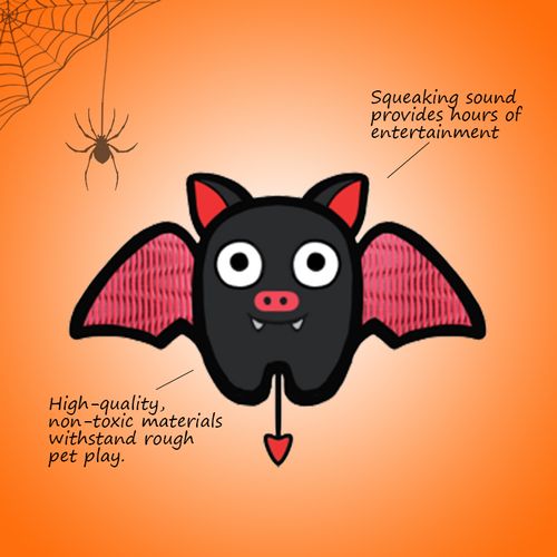 High-Quality Custom Halloween Plush Squeaky Dog Toy - Spooktacular Pet Playtime!