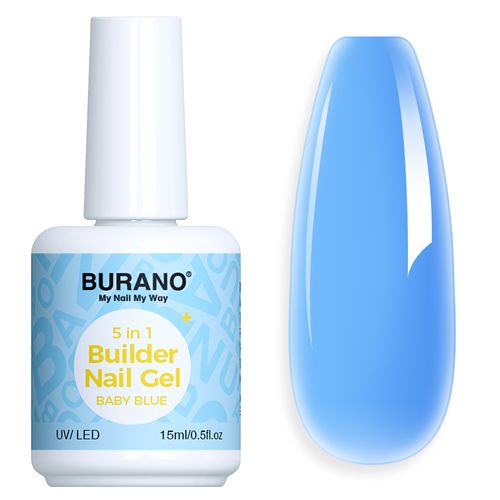 BURANO 5 in 1 Builder Nail Gel-Baby Blue
