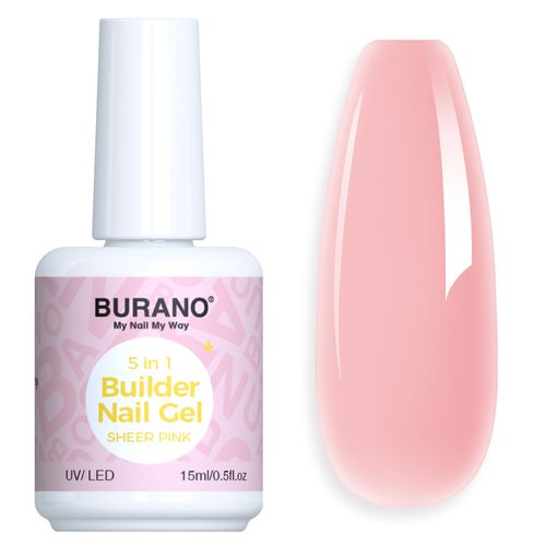 BURANO 5 in 1 Builder Nail Gel-SHEERPINK