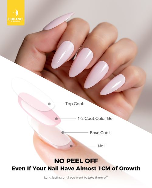 BURANO Color Gel Nail Polish-Soft Pink 142