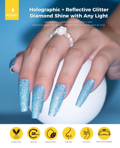 BURANO Reflective Holographic Gel Polish-JL9
