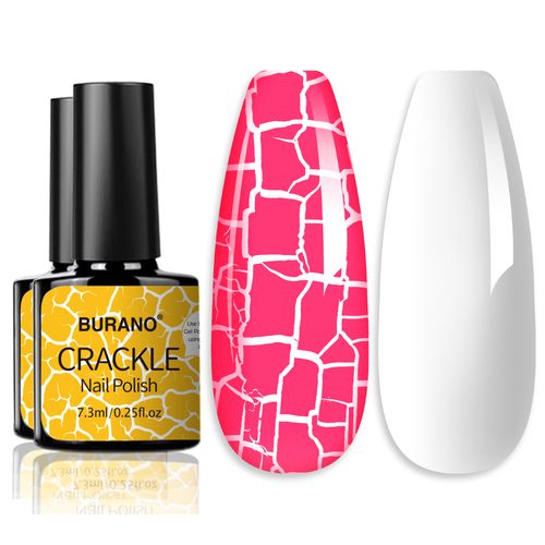 BURANO Crackle Gel Nail Polish-Pink