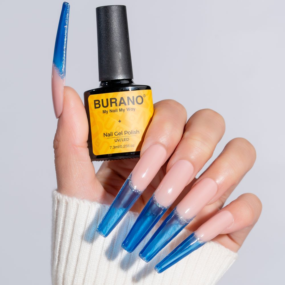 BURANO Jelly Gel Nail Polish-Blue T4