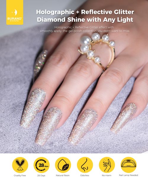 BURANO Reflective Holographic Gel Polish-JL7