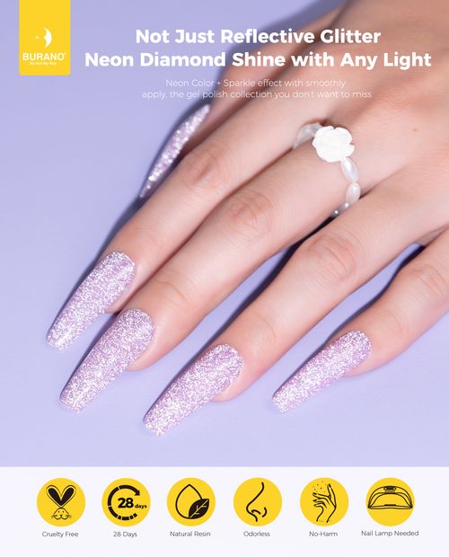 BURANO Neon Reflective Glitter Gel Polish-SZN20