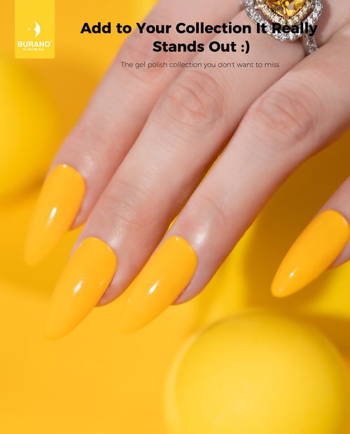 BURANO Gel Nail Polish-Bright Yellow N11