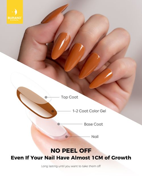 BURANO Color Gel Nail Polish-Brown 185