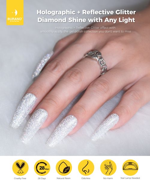 BURANO Reflective Holographic Gel Polish-JL1