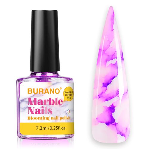 BURANO  Marble Nails Art-Purple