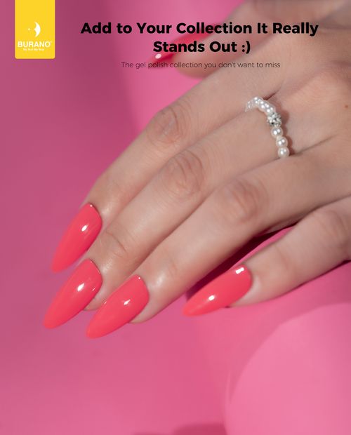 BURANO Gel Nail Polish-Coral Pink N5