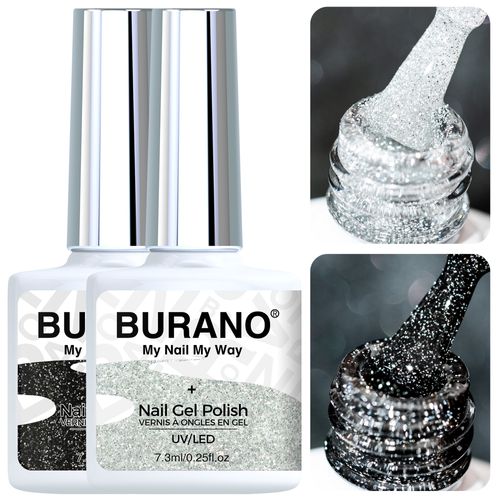 BURANO Reflective Glitter Gel Polish-S11+S15