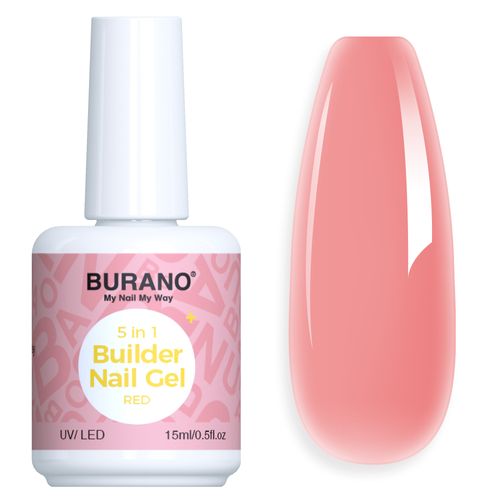 BURANO 5 in 1 Builder Nail Gel-RED