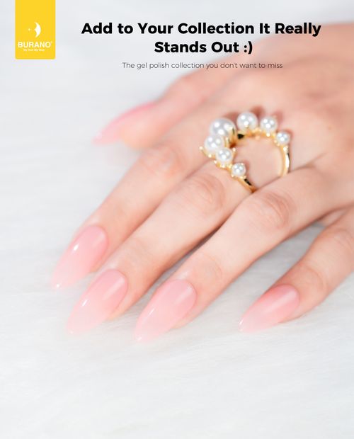 BURANO Gel Nail Polish-Milky Nude HK02