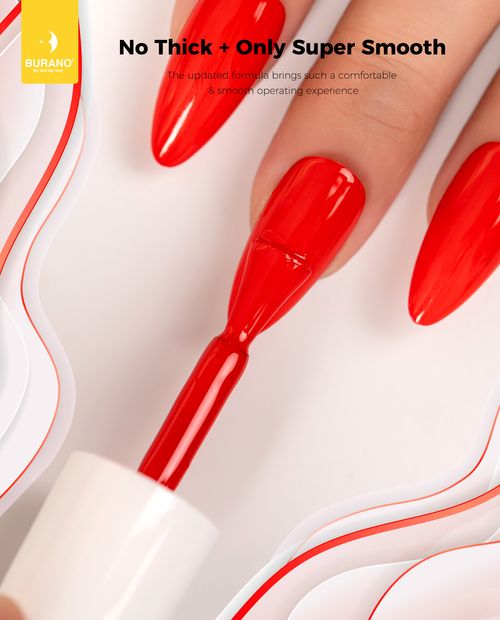 BURANO Color Gel Nail Polish-Pure Red 25