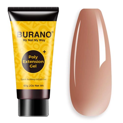 BURANO Poly Nail Extension Gel 60g-Nude