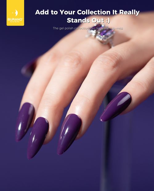 BURANO Gel Nail Polish-Dark Purple N4