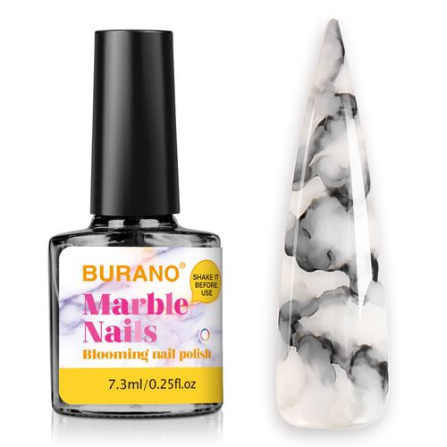 BURANO  Marble Nails Art-Black