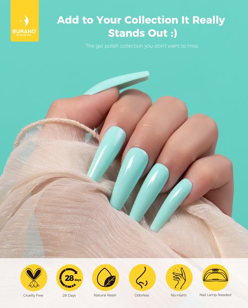 BURANO Color Gel Nail Polish-Cream Blue 207