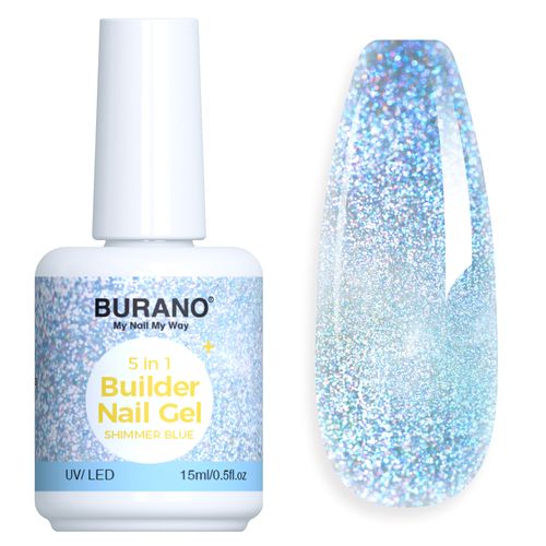 BURANO 5 in 1 Builder Nail Gel-ShimmerBlue