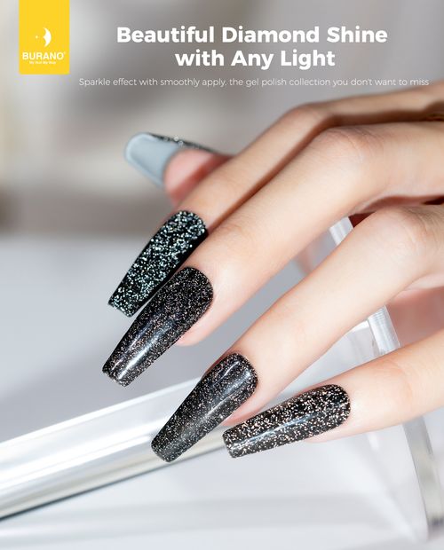 BURANO Reflective Glitter Gel Polish-S26+S15