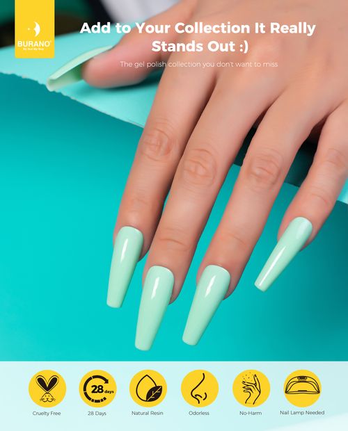 BURANO Color Gel Nail Polish-Cyan 378