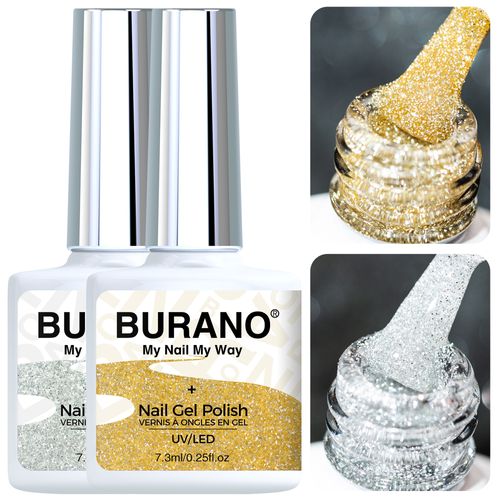 BURANO Reflective Glitter Gel Polish-S22+S11