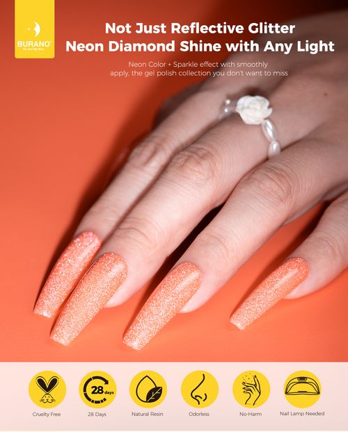 BURANO Neon Reflective Glitter Gel Polish-SZN21