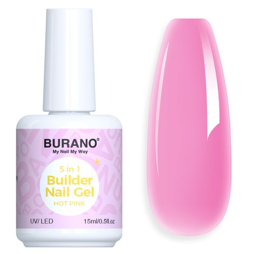 BURANO 5 in 1 Builder Nail Gel-HotPink