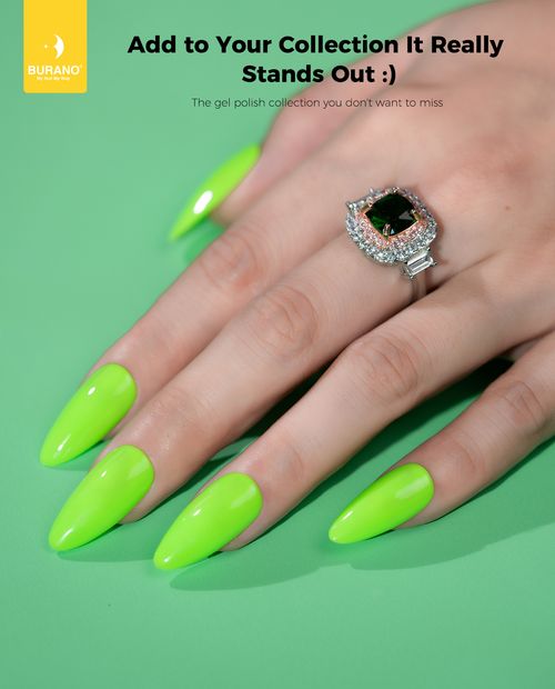 BURANO Gel Nail Polish-Neon Green 237