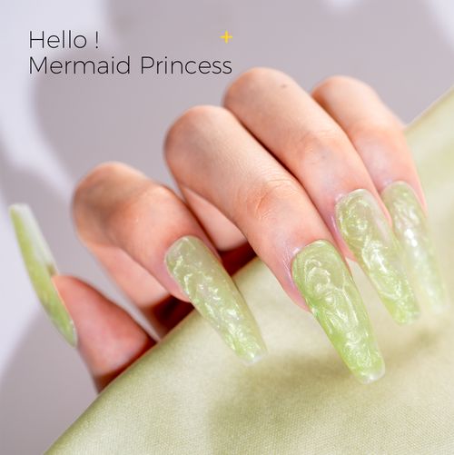BURANO Pearl Mermaid Glitter Gel Polish-LW1