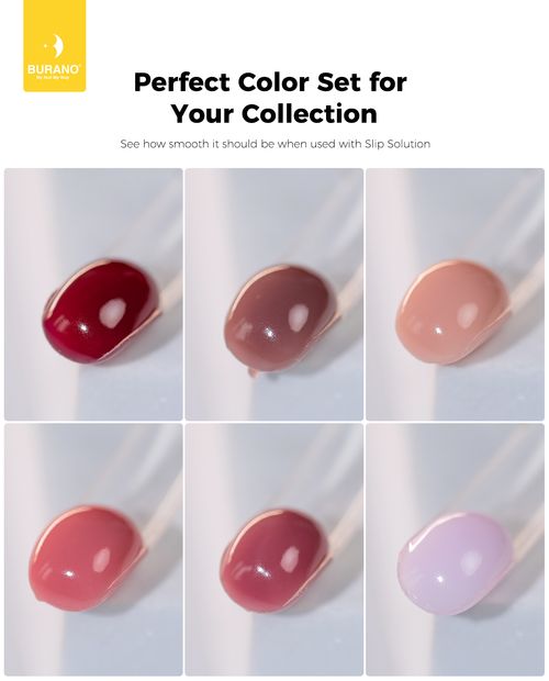 BURANO Poly Extension Gel 6 Colors Set-Skin Nude