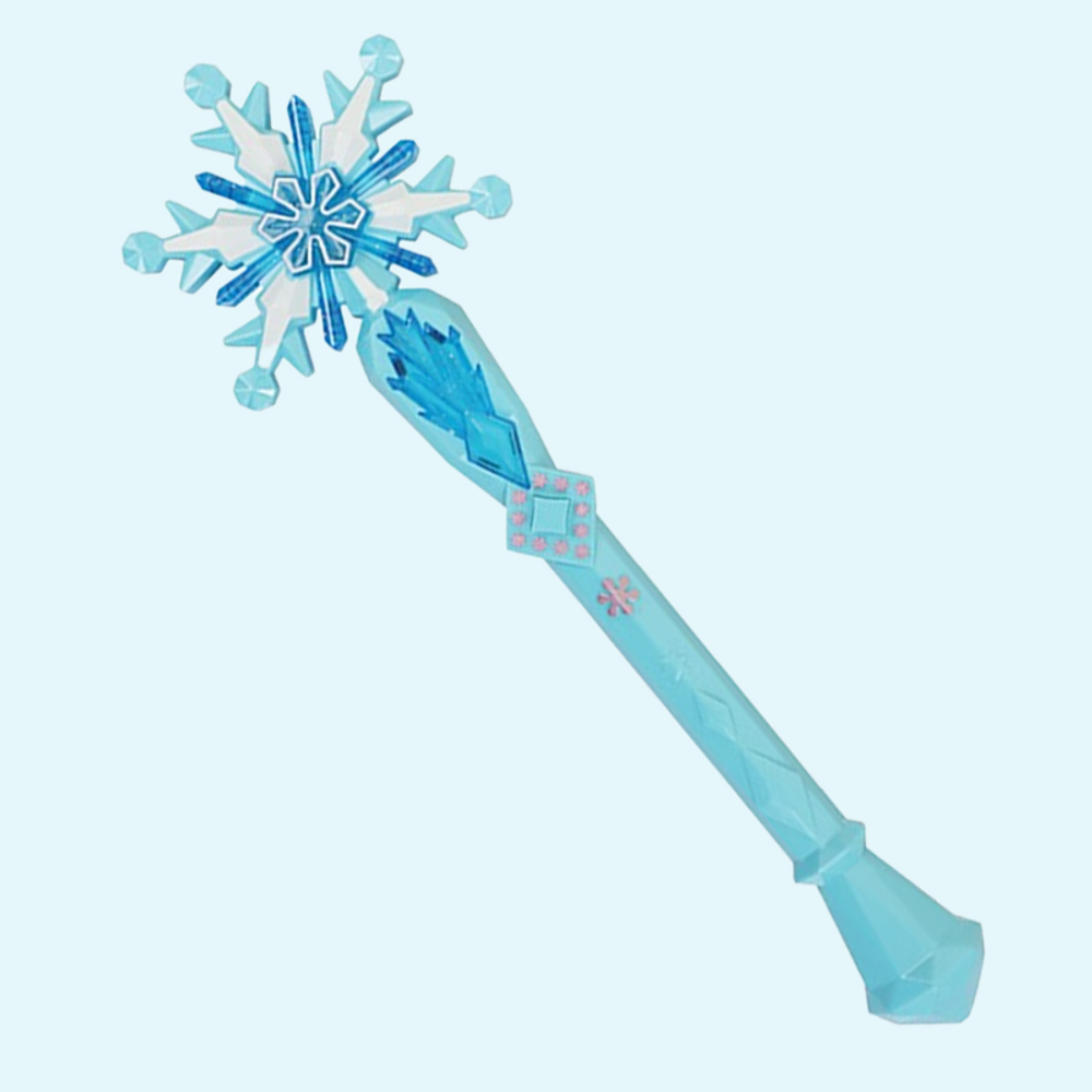 Blue Snowflake Music Glitter Stick with Accessories
