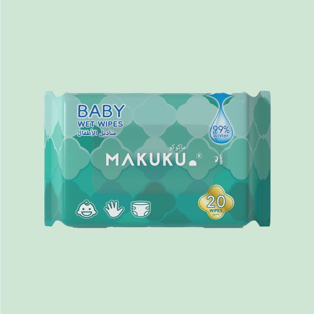 MAKUKU Baby Wet Wipes 20Pcs