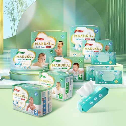 Daily Care Baby Diapers Bundle with Wipes (Diapers*7, Wipes*4）