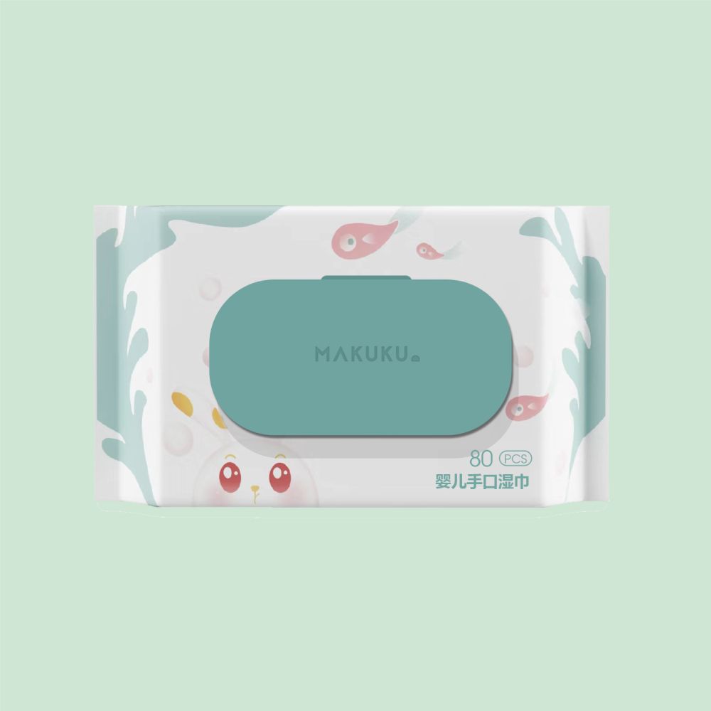MAKUKU Baby Grade Hands and Mouth Wipes （ 80 PCS ）