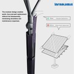 Infralumin Vertical Solar Pole for Street Light with modular design