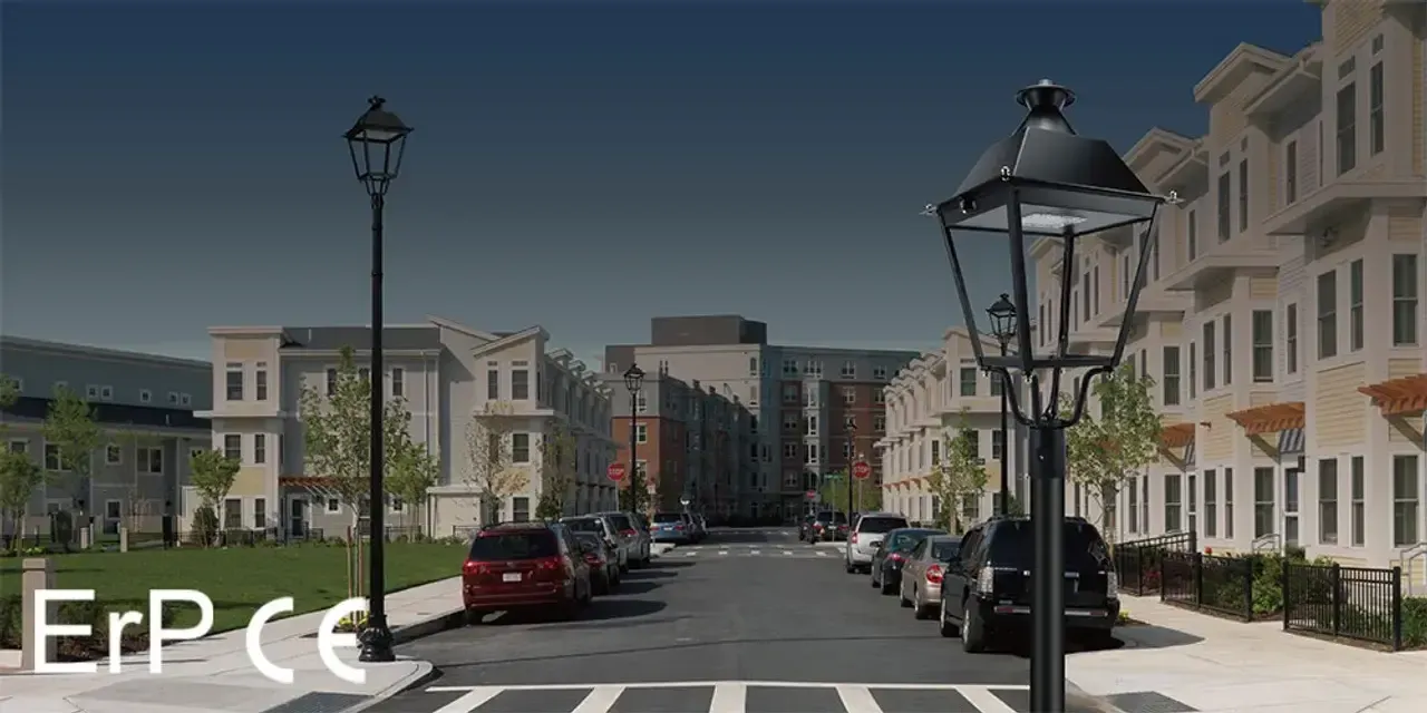 infralumin led post light for residential street