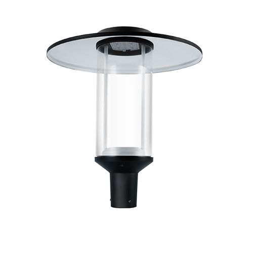 Farola de jardín 10-60W, 100Lm/W, cabezales ajustables, sin deslumbramiento