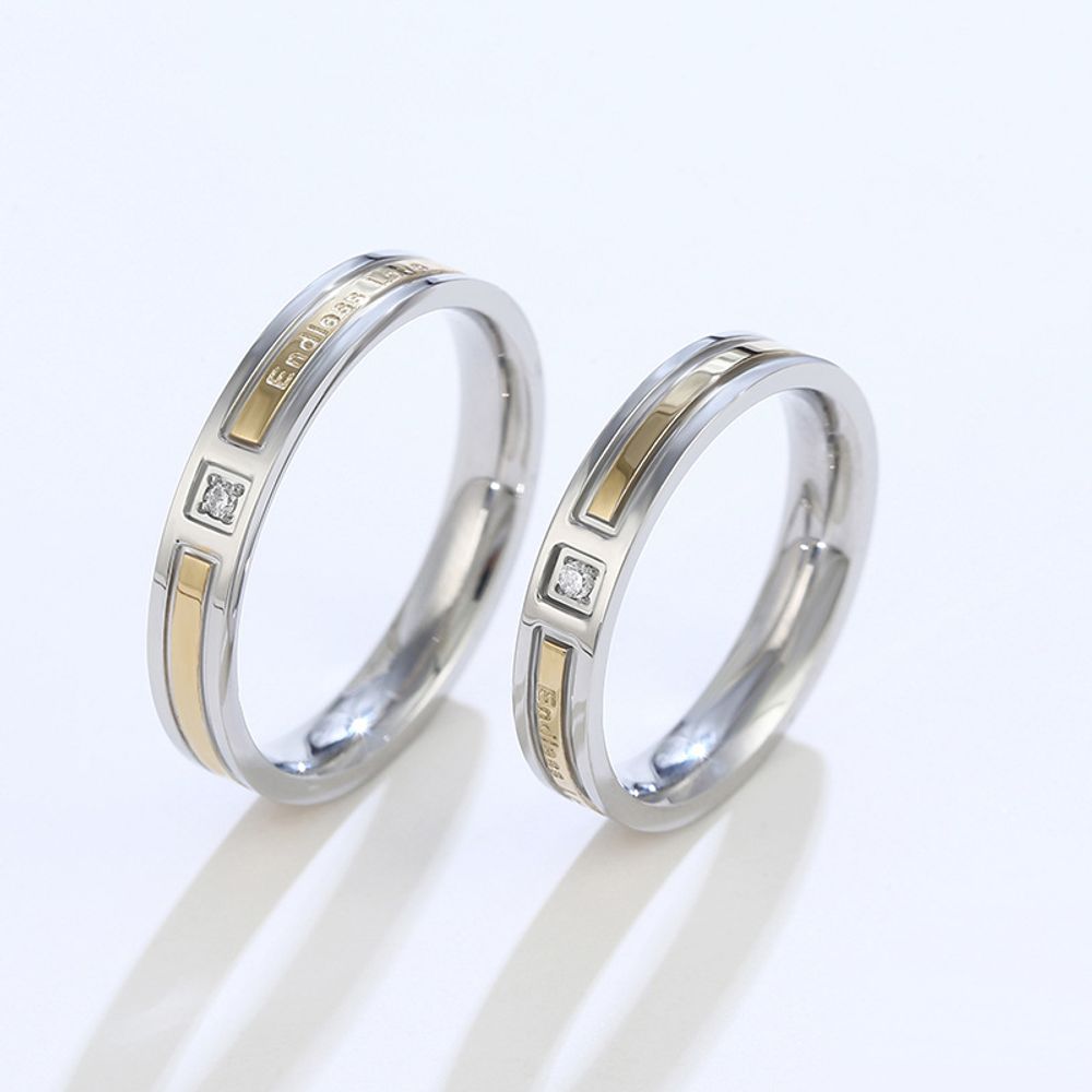 Endless Love Titanium Steel Ring Men and Women Personality Fashion Net Red Light Luxury Fashion Ring Couple Ring