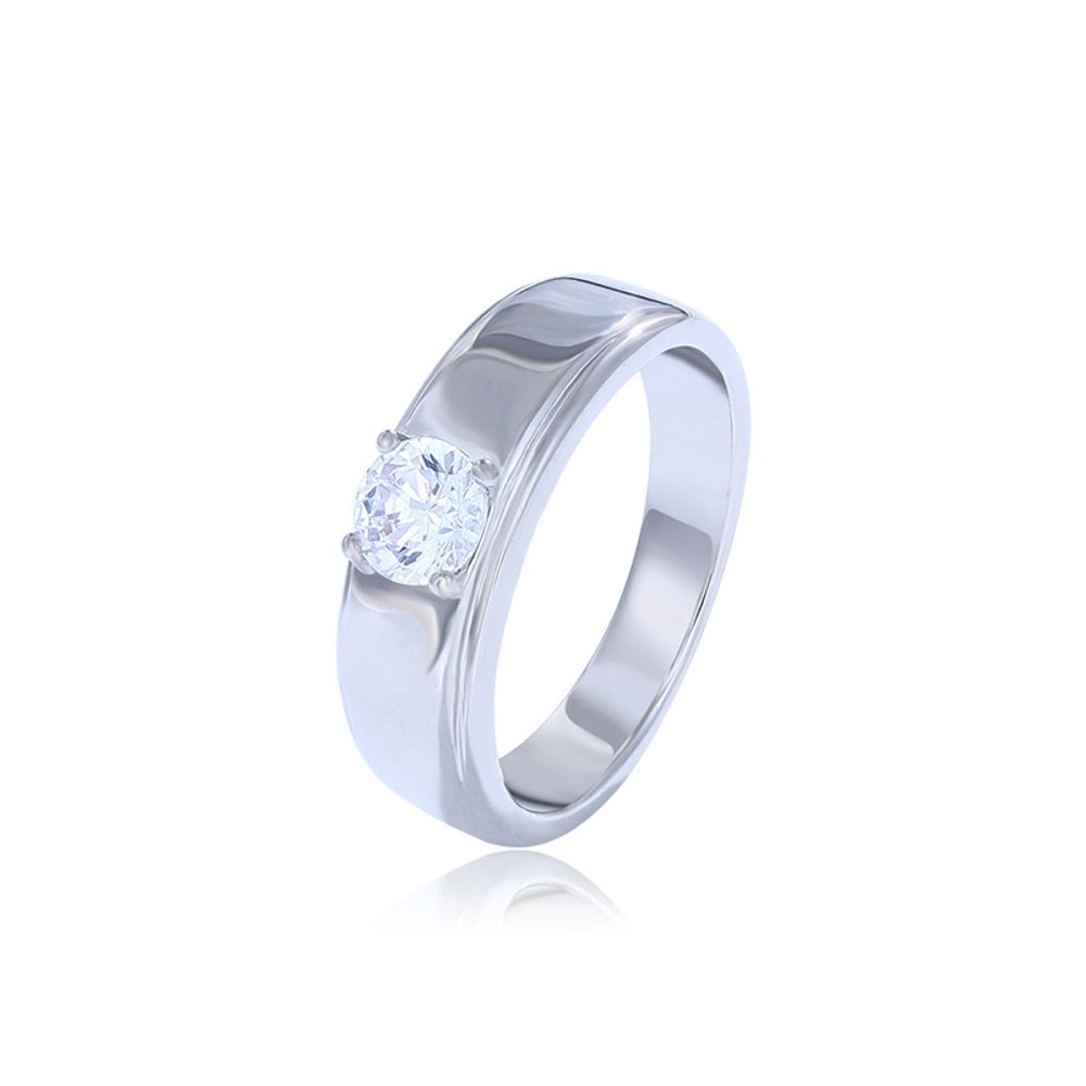 White gold wedding ring source manufacturer artificial gemstone ring simple four prong wedding ring for women