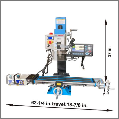 Fresatrice da banco WEISS™ VM25L 7&quot; x 27&quot;.