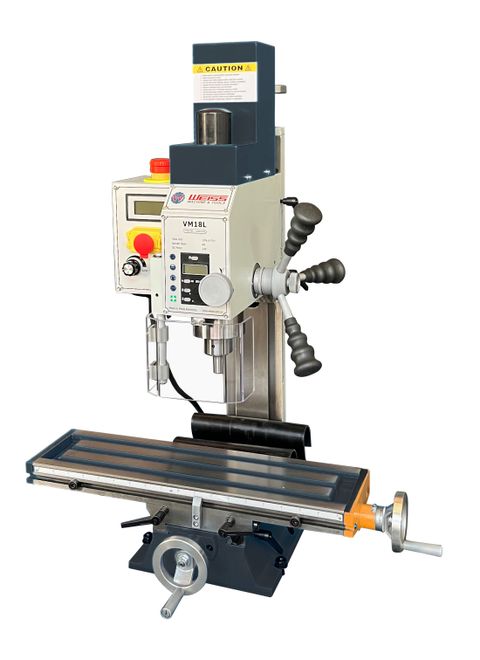 WEISS™ VM18L 5.5"x20" Benchtop Milling Machine