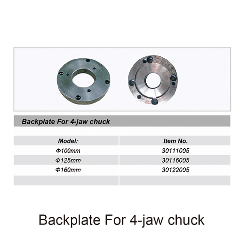 Backplate For 4-jaw chuck