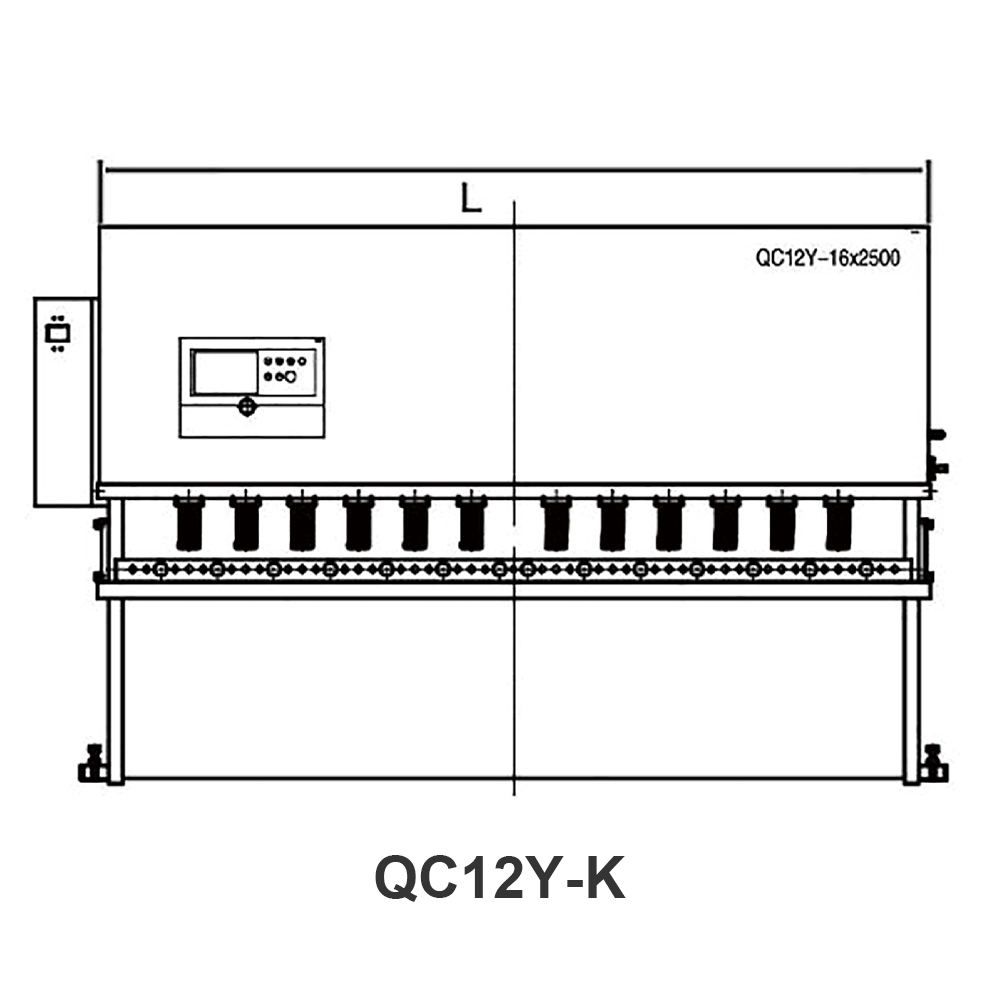QC12Y/K  Series hydraulic CNC swing shearing machine